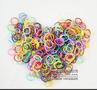rainbow loom bands 彩虹织机橡皮筋补充包 散装混色实色橡皮圈