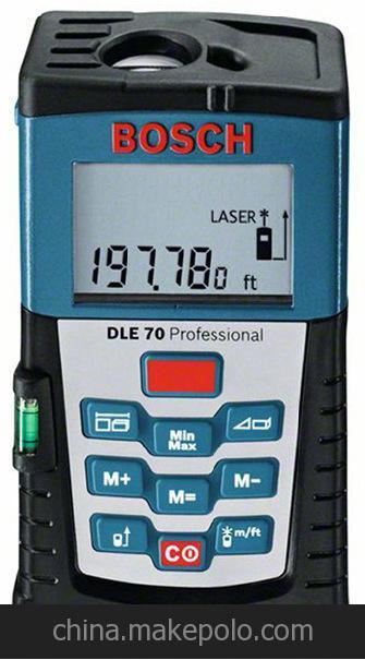德國博世BOSCH70m測量工具 激光測距儀 DLE 70 具備大小功能