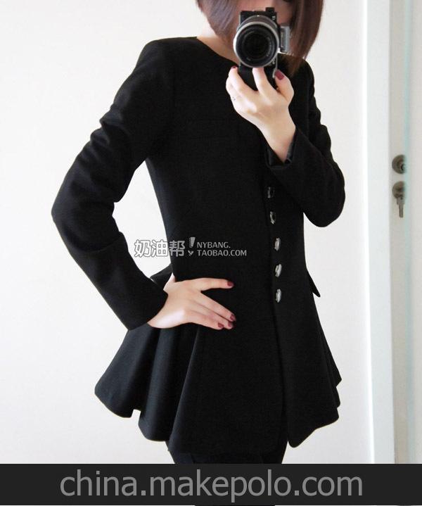 2014新品ANNASUI歐美小西服小西裝裙式秋裝外套上衣