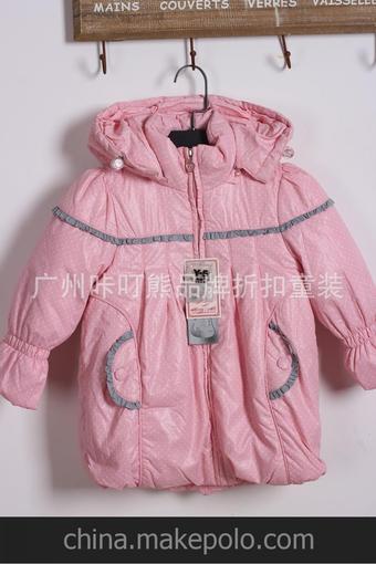 品牌童裝批發(fā) 時(shí)尚加厚品牌折扣棉衣年貨必備童裝 品牌折扣批發(fā)圖片
