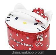 定制韓版可愛卡通化妝包 正品hello kitty化妝包 白領淑女