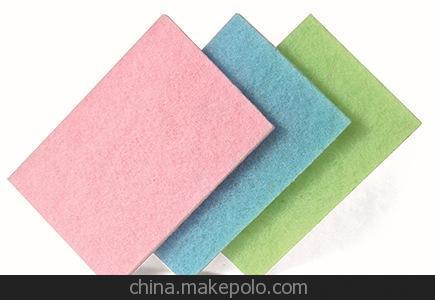全軟彩色浸膠/浸膠噴面百潔布 洗碗布 抹布 清潔塊圖片
