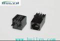 RJ45插座 4p4c 90度全塑