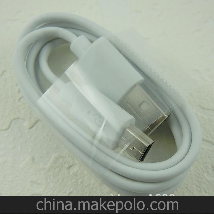 高檔USB mini5p T型口手機數(shù)據(jù)線（MP3 MP4 DV等通用）批發(fā)
