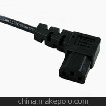 電腦管 三孔尾插 IEC 13 萬(wàn)能尾插 電飯鍋尾插 品字尾 直角圖片