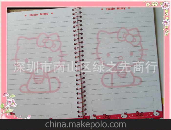 小額批發 卡通可愛萌作業本 創意時尚練習本 HELLO KITTY 筆記本