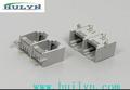 RJ45插座1x2/1x3 6p2c 90度全塑