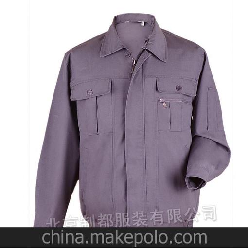 工作服廠家現(xiàn)貨批發(fā) 制都 滌棉帆布勞保服 訂做防靜電工裝 工程服圖片
