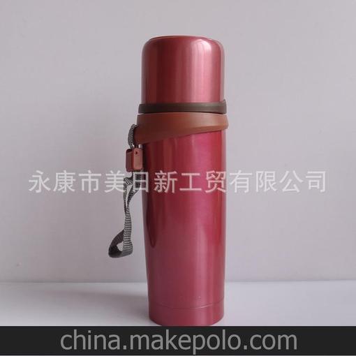 廠家批發(fā)不銹鋼高檔保溫杯，吊帶子彈頭保溫杯500ml,商務(wù)禮品杯圖片