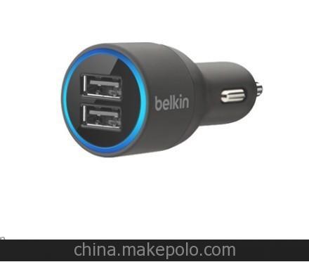 belkin/貝爾金/廠價批發雙USB2.1A車載充電器