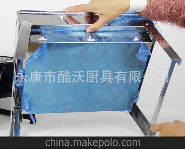 廠家直銷 戶外折疊攜燒烤架 不銹鋼便攜式小四方形燒烤爐 KW-010B圖片