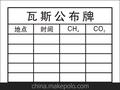  煤矿标准化 瓦斯公布牌