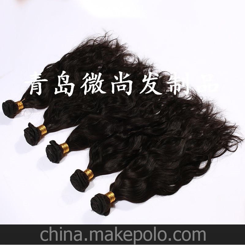 廠家直銷批發 100%真人假發 印度順發 Natural Wave發簾 外貿假發