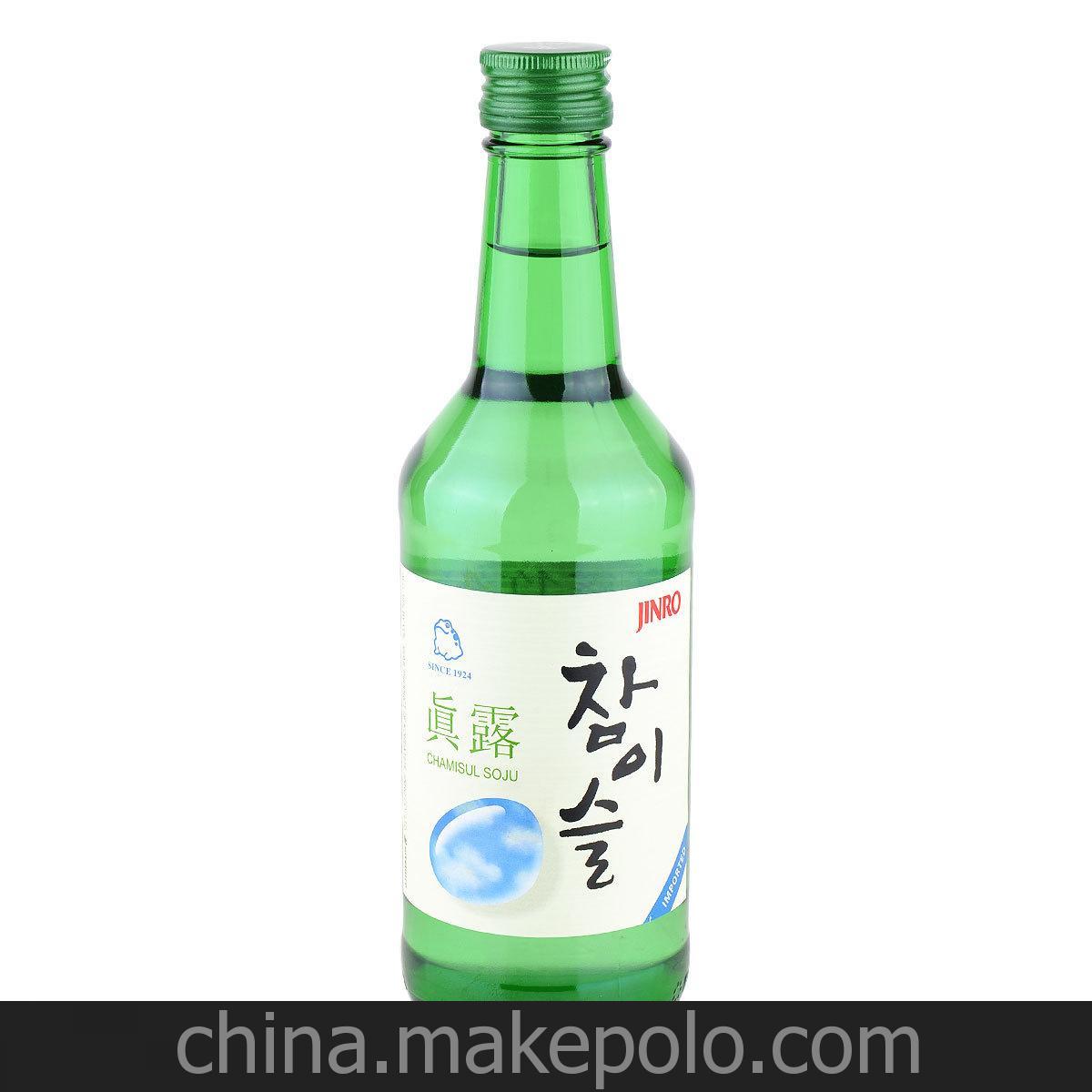 新真露竹炭酒 蓝色 360ml*20瓶 韩国烧酒 韩国酒 进口烧酒