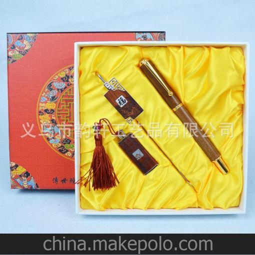 特色小禮品書簽 商務(wù)禮品 辦公用品三件套 進口紅木高檔禮品圖片