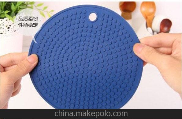 凹凸波點硅膠隔熱墊 防滑硅膠隔熱墊 定制硅膠隔熱墊 可混批圖片