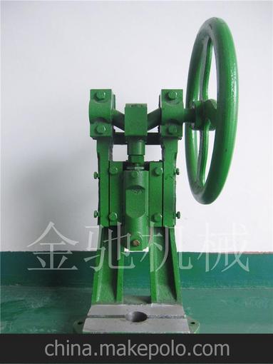 供應(yīng)JG系列手動(dòng)壓力機(jī)，圓盤式手壓臺(tái)，轉(zhuǎn)盤操作手扳沖床圖片