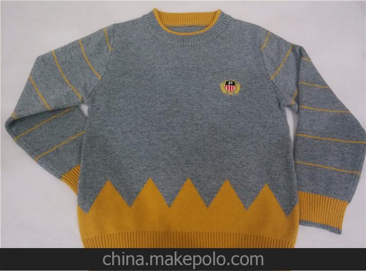 2013秋冬季兒童童裝毛衣 韓版新款寶寶套頭衫 男童童裝羊毛針織衫