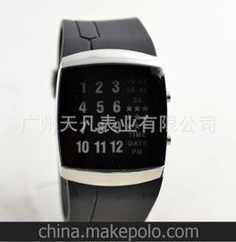 2013潮流時尚LED滿天星手表幸運 五角星電子手表國旗個性手表