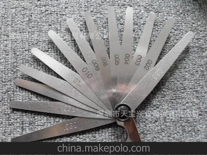 測量工具 Joku 量具 0.05-1mm 氣門(mén) 量規 13片 塞尺 間隙尺 塞規圖片