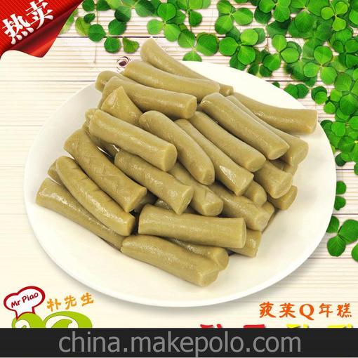 韓式風味菠菜Q年糕條 彩色年糕條 芝士年糕 餃子年糕 廠家直銷圖片