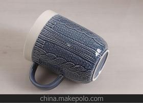 ZAKKA陶瓷创意个性水杯 彩色毛衣杯 毛线杯 马克咖啡杯 定制LOGO