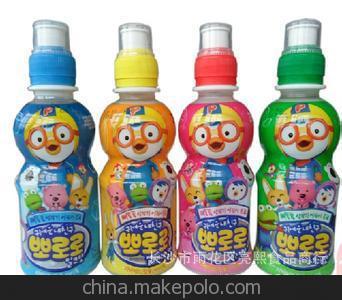 韓國飲料批發 寶露露兒童果汁 葡萄味乳酸菌飲料 235ml*24瓶/箱