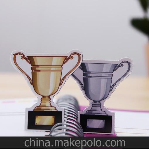 金色銀色獎(jiǎng)杯 績(jī)效考核專用 鼓勵(lì)獎(jiǎng)勵(lì)專用 帶磁性 磁吸 獎(jiǎng)杯磁貼圖片