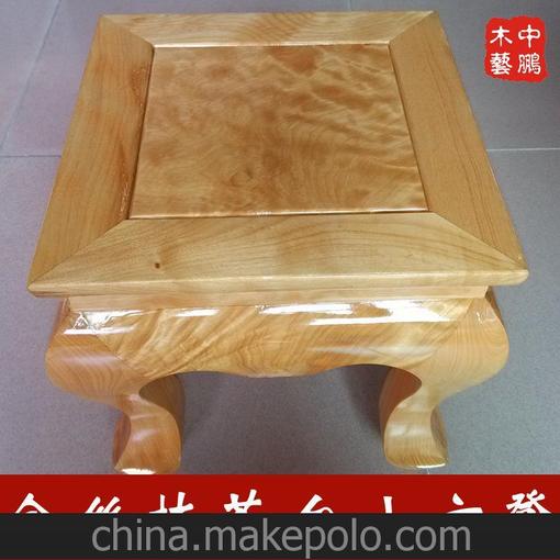 中鵬木藝金絲楠小板凳 喝茶實木凳子木凳 古典家具茶桌凳圖片