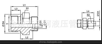液壓派克EO 液壓漢莎管接頭 GE06LR 伊頓永華標(biāo)準(zhǔn) 漢莎 EMB圖片