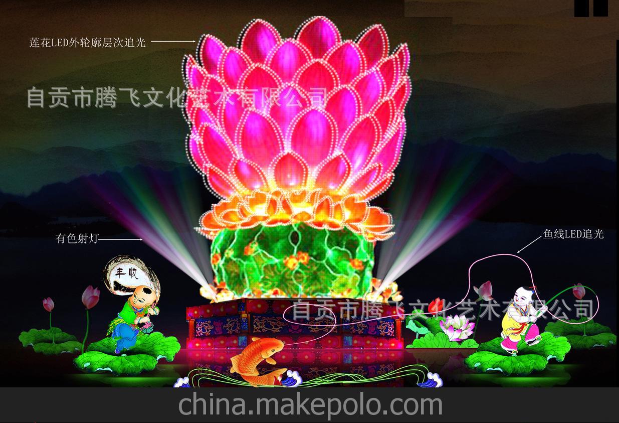 花灯制作,花灯采购,国庆彩灯,中秋灯会 亮化图片_1