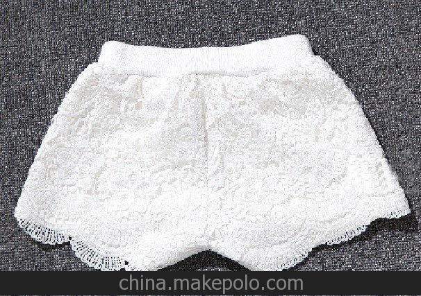 2014春夏季新款 兒童韓版女童全蕾絲百搭打底褲熱褲短褲 整手起批圖片