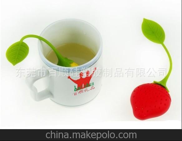 全國(guó)暢銷紅色硅膠黃色茶葉泡茶oem茶葉包熱賣檸檬茶草莓茶器可oem圖片