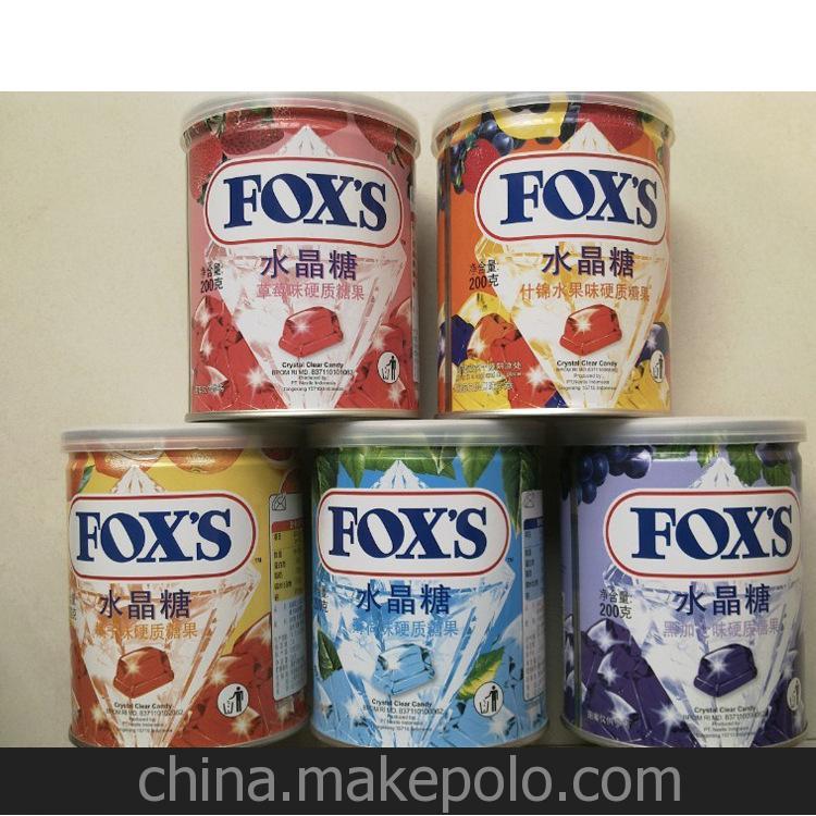 进口印尼食品 雀巢FOX水晶糖 薄荷味味觉糖 水果糖 糖果批发 1*12