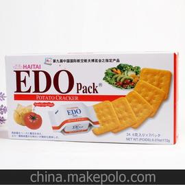 进口休闲零食品 韩国EDO海太薯仔饼172g苏打饼干 薄饼点心批发