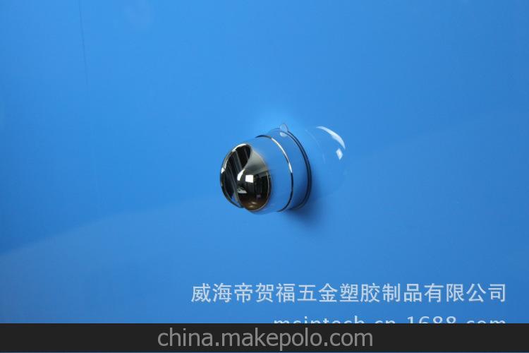 DeHUB 吸盘花洒喷头架 淋浴花洒座 浴室喷头座 小花洒架-银色