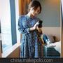 T0140 春妹妹大码碎花裙子连衣裙 网店代理一件代发
